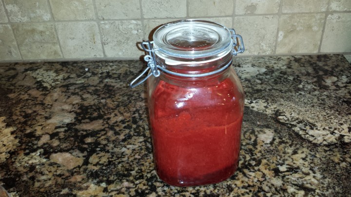 Fermenting Wild Raspberries